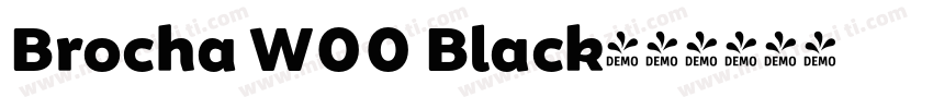 Brocha W00 Black字体转换